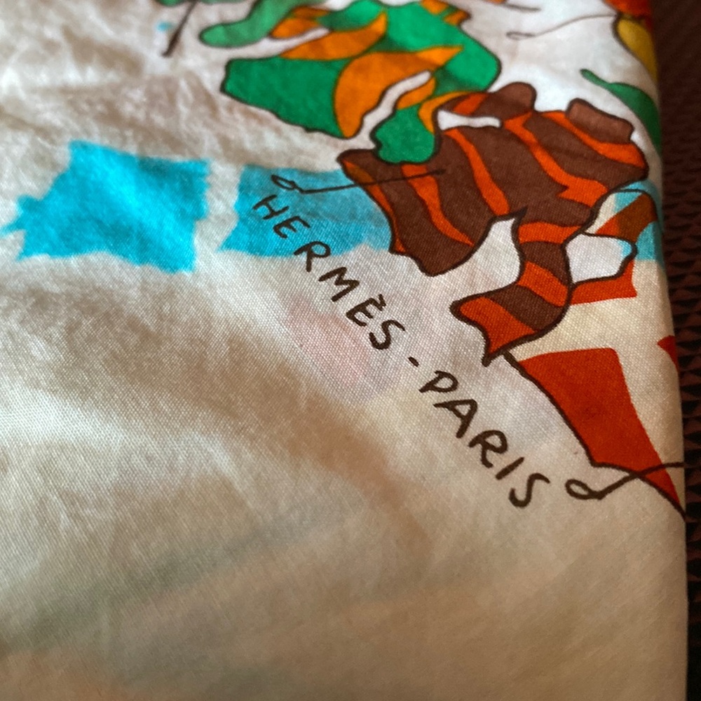 A beautiful cotton scarf from Hermes!